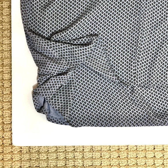 Loft Sleeveless Layered-Front Top, Blue, Size M - Picture 5 of 8